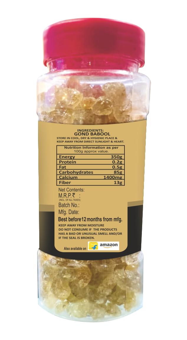 Muchmore Babool 150Gram Acacia arabica Willd | Babul Gond Gum - Kikar Gond - Babool Gond - Acacia arabica Willd