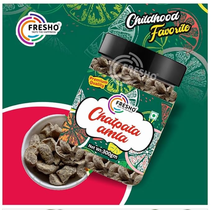FRESHO Chatpata Amla Candy 300g (Salted & Spicy Indian Gooseberry), Boosts Immunity and Digestion
