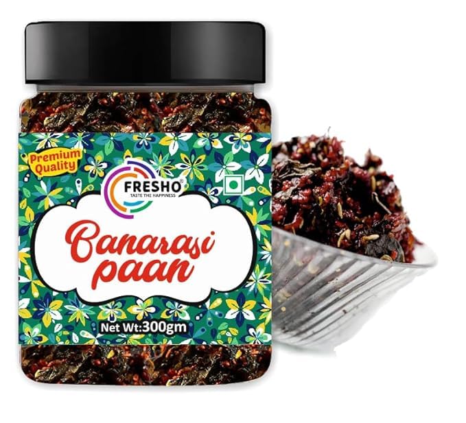 FRESHO Banarasi Meetha Paan Mukhwas, [Mouth Freshener, Digestive, After-Meal Snack] [Jar Pack], 300g