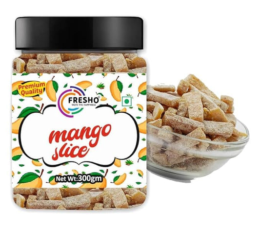 FRESHO Mango Slice (Pachak Khatta Meetha Aam Papad Churan) Fresh, 300 Gram