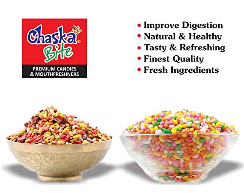 Chaska Bite|Mouth Freshner|Saunf|Mukhwas|Fennel Seeds|Elaichi|Sweet|Pack of 2|200gm x 2