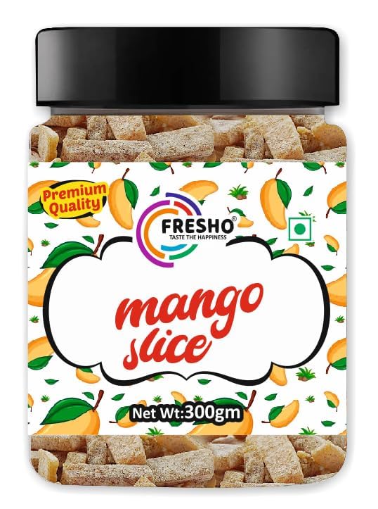 FRESHO Mango Slice (Pachak Khatta Meetha Aam Papad Churan) Fresh, 300 Gram