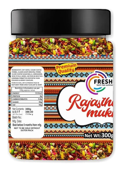 FRESHO Rajasthani Mukhwas, Traditional Mouth Freshener Mukhwas Mix (300 g)