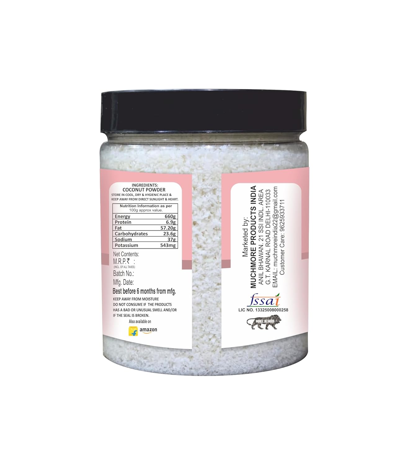 Muchmore Coconut powder burada Barfi & Indian Mithai Sweets |Gluten Free Nariyal Burfi | Festival Gifting Sweet-150gm