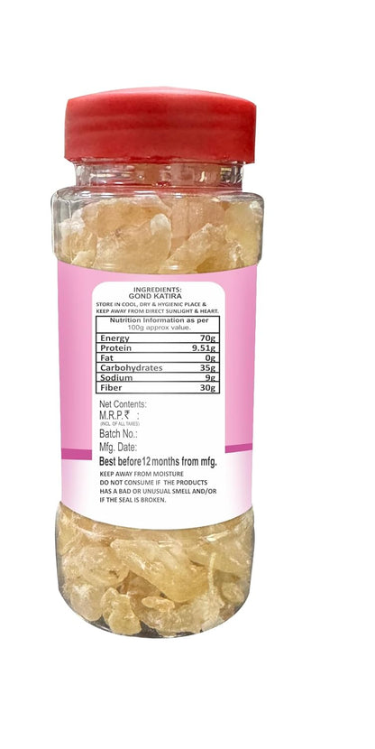 Gond Katira Pure (Edible Gum) - 150 grams | Tragacanth Gum | High Cooling Properties Herbal Food | Super Food