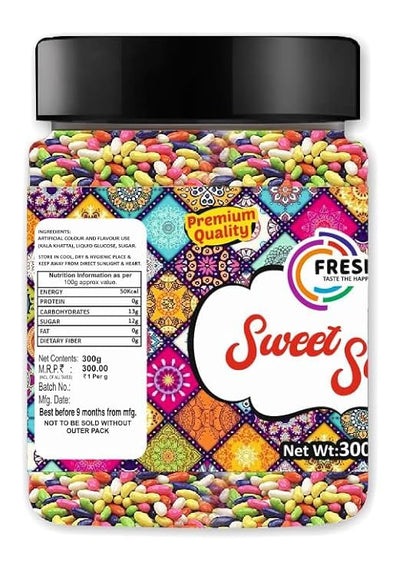 FRESHO Mouth Freshener,(300 g) Green Madrasi Saunf, Rajasthani, Gulab, Bangali And Colorful Sauf|Premium