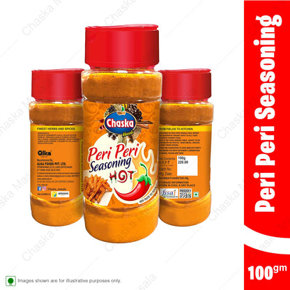 Chaska masale Peri-Peri Spice Mix | Exotic Spices | Multi-purpose Seasoning | Trans Fat Free | Vegan | Zero added Colours, Fillers, Additives & Preservatives |100GM