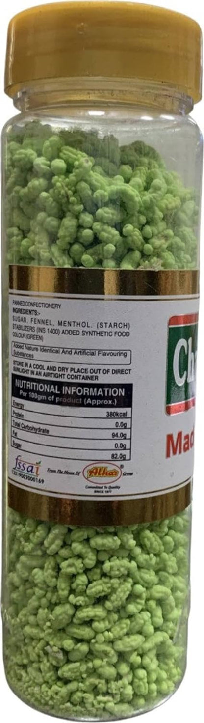 CHASKA BITE |Madrasi Saunf|Peppermint Mukhwas|Mouth Freshner|(White 100g and Green 100g Madrasi Saunf)Pure and Premium Mukhwas| Thandai Mint Saunf Fennel Seeds|Good for Bad Breath , Good for Digestion,After Meal and Drink Paan Flavour