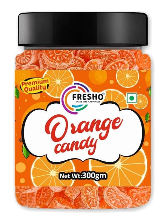 FRESHO Orange Candy (Narangi Goli), 300g
