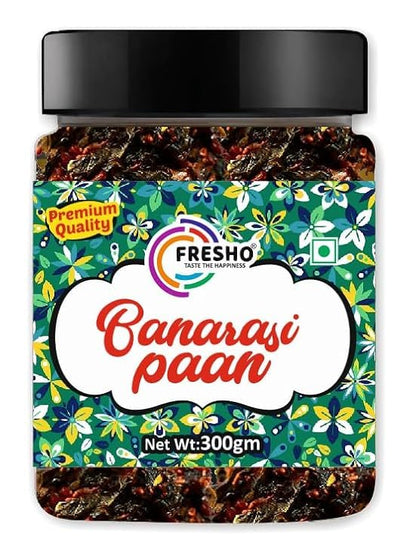 FRESHO Banarasi Meetha Paan Mukhwas, [Mouth Freshener, Digestive, After-Meal Snack] [Jar Pack], 300g