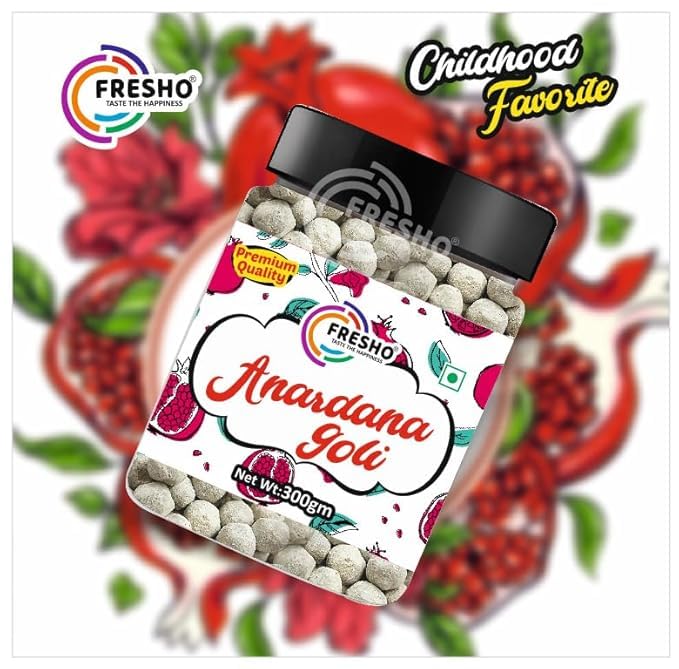FRESHO Pachak Anardana Goli Churan [Mouth Freshener, Digestive,After-Meal,Mukhwas](300 g (Jar)
