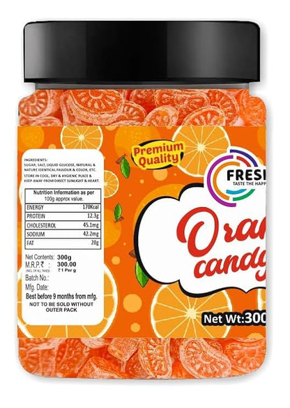FRESHO Orange Candy (Narangi Goli), 300g