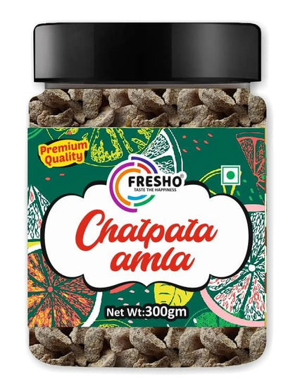 FRESHO Chatpata Amla Candy 300g (Salted & Spicy Indian Gooseberry), Boosts Immunity and Digestion