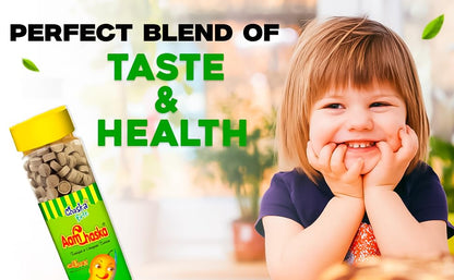 ALKAS Chaska Bite Aam Chaska Chatpati Tablet Dry Mango Candy Digestive Pack Of 1 Chatpata Candy,250 Gram