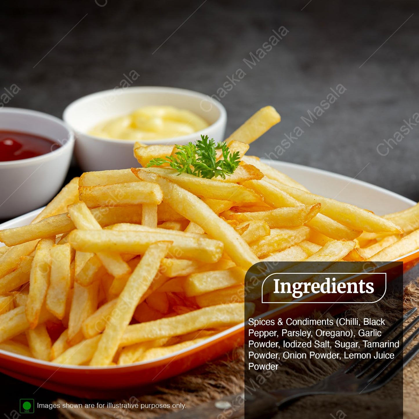 Chaska masale Peri-Peri Spice Mix | Exotic Spices | Multi-purpose Seasoning | Trans Fat Free | Vegan | Zero added Colours, Fillers, Additives & Preservatives |100GM