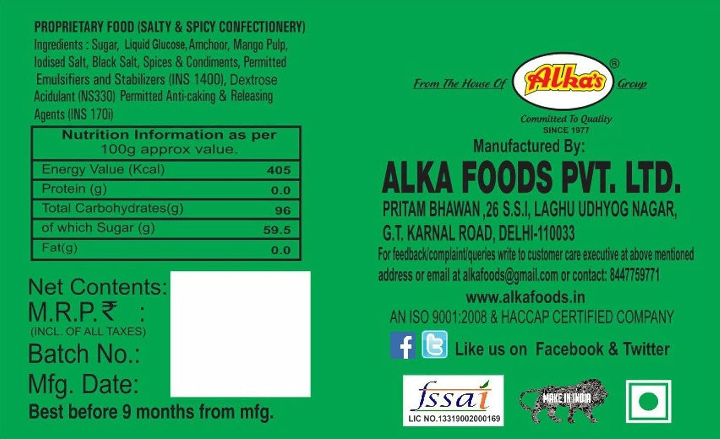 CHASKA BITE Aam Papd Goli|Sour and Tagy|Sweet|Khatti Meethi|Candies|Soft|Pack of 2|220 gm Each AAM PAPAD FLAVOR Sour Candy (2 x 1)