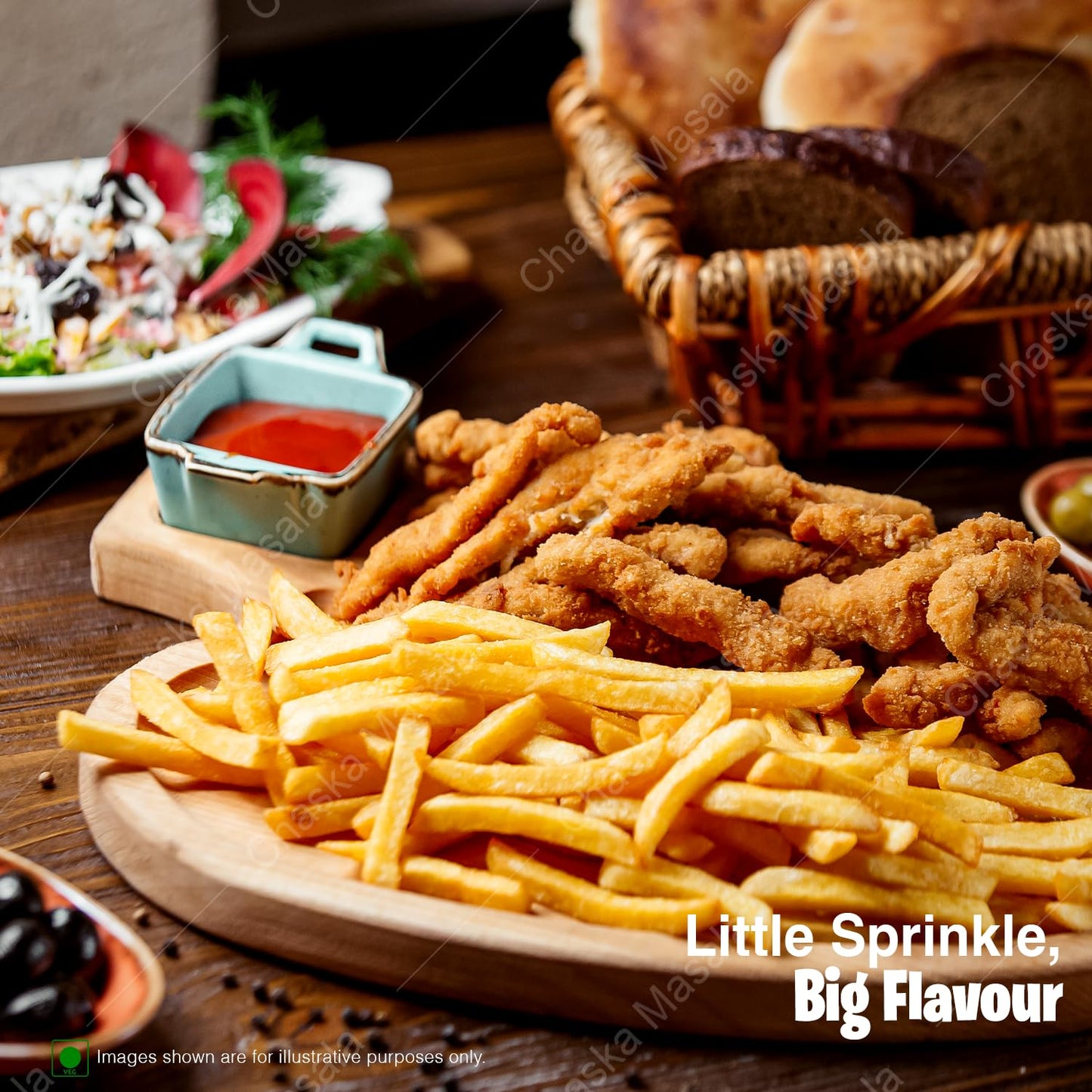 Chaska masale Peri-Peri Spice Mix | Exotic Spices | Multi-purpose Seasoning | Trans Fat Free | Vegan | Zero added Colours, Fillers, Additives & Preservatives |100GM