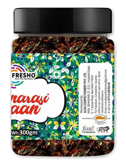 FRESHO Banarasi Meetha Paan Mukhwas, [Mouth Freshener, Digestive, After-Meal Snack] [Jar Pack], 300g