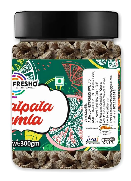 FRESHO Chatpata Amla Candy 300g (Salted & Spicy Indian Gooseberry), Boosts Immunity and Digestion
