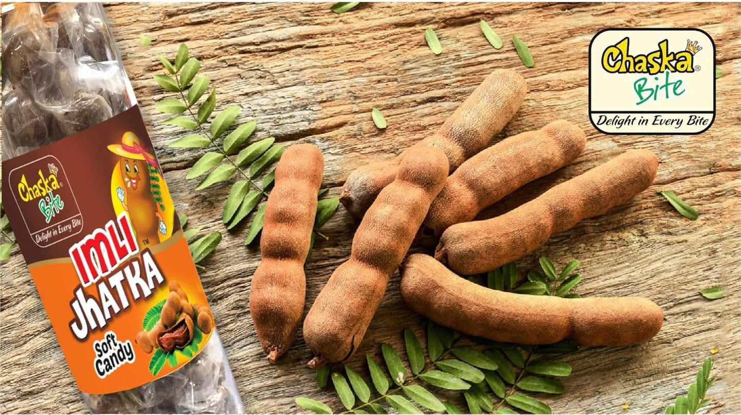 Chaska Bite Aam Chaska 250g Imli Jhatka 200g Gatagat Candy Khatti Mithi Chatpati Candy Sour and Tangy |Dry Amchoor Tamarind