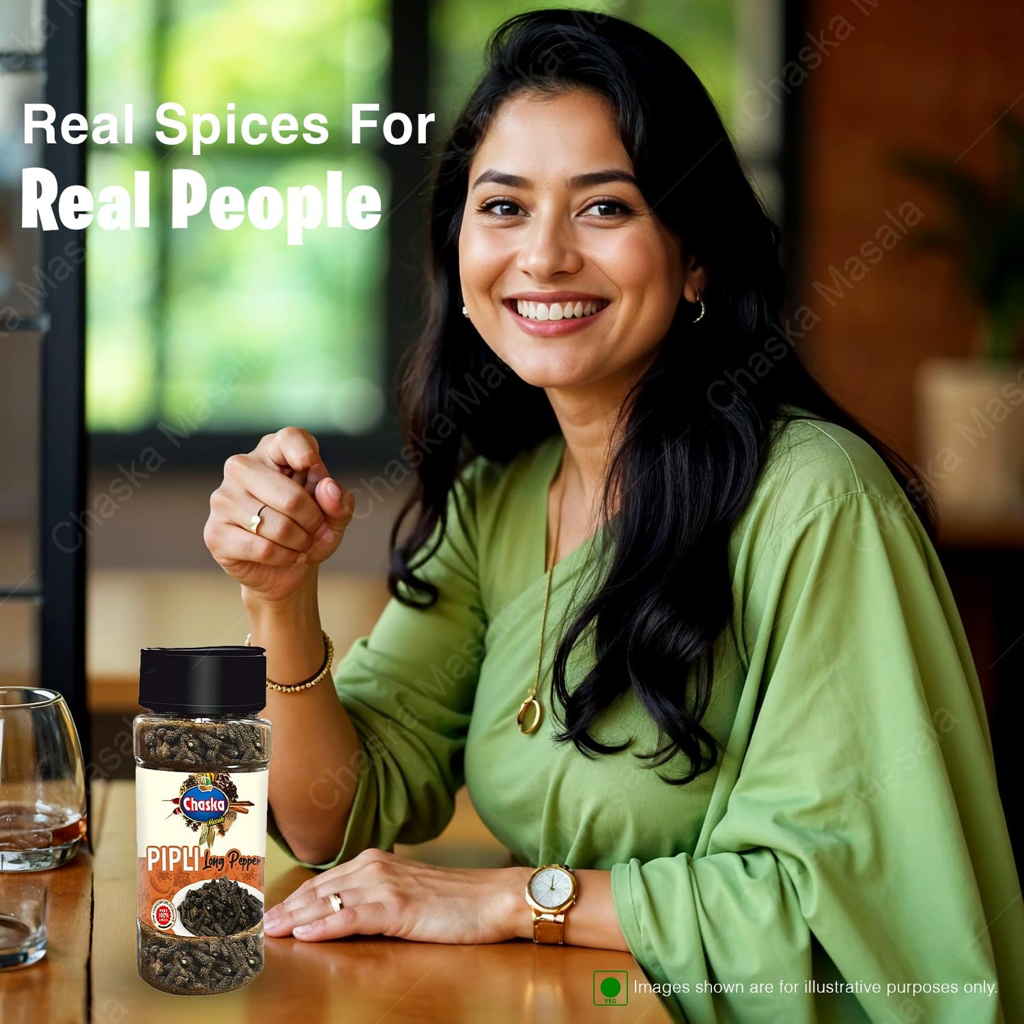 Chaska masale Long Pepper 50 Gr - Pipal badi - Pippali - Pipali - Peepali - Pimpali - Pippilli - Pippalu - Hippali - Piper Longum