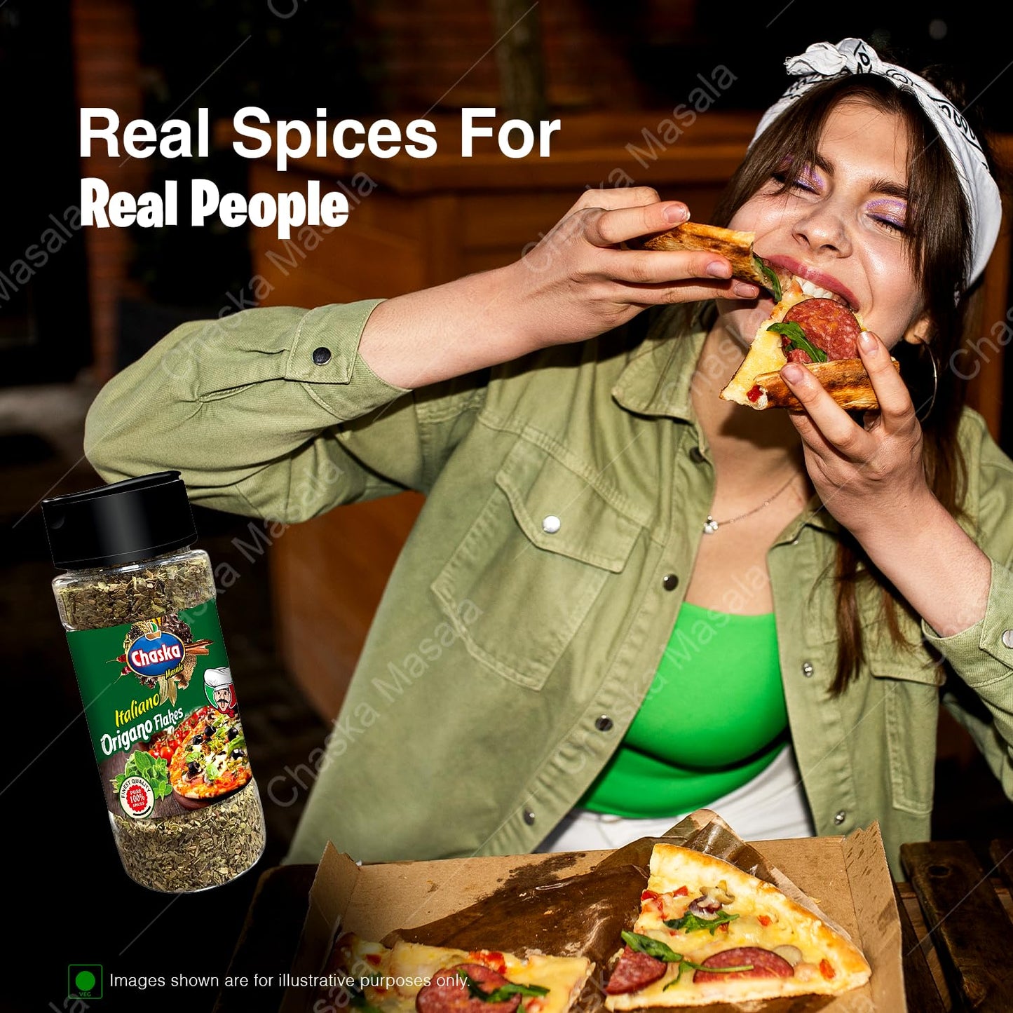 Chaska Masale Oregano seasonings for Pizza, Pasta, Salads | Zero added Colours, Fillers, Additives & Preservatives 100GM