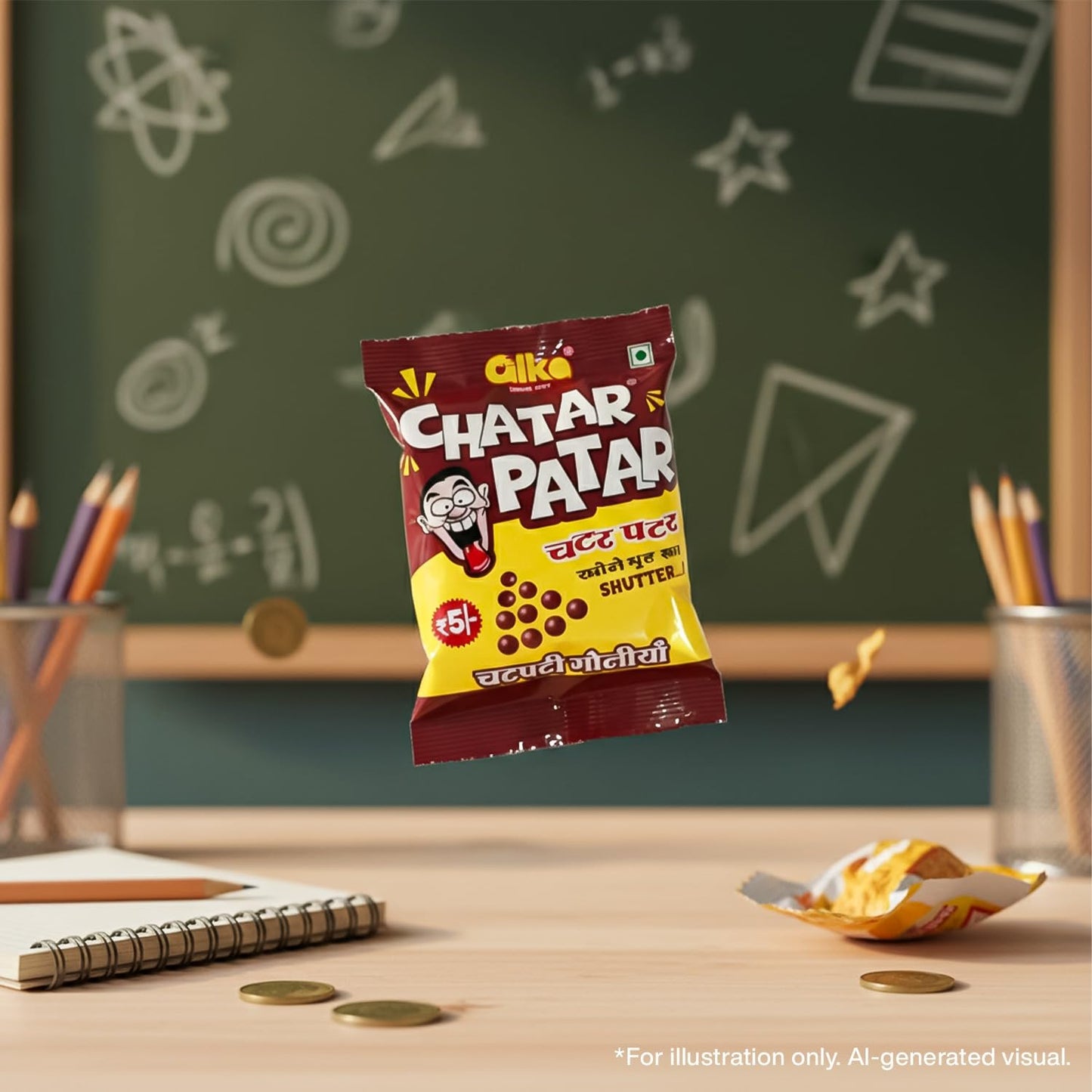 Chaskola chatpati Khatti Meethi Goli - 20 Pouches | Sweet & Sour Candy | Ideal for School, Travel & Gifting pack of-2 (CHASKOLA_PACK_OF_2)