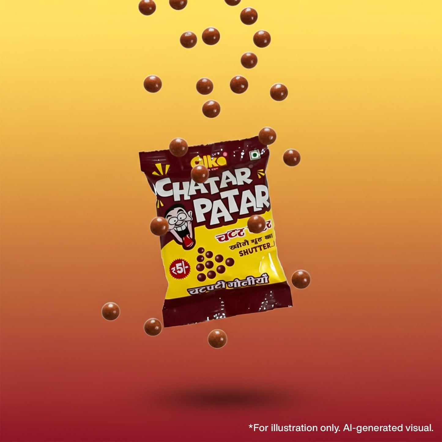 Chaskola chatpati Khatti Meethi Goli - 20 Pouches | Sweet & Sour Candy | Ideal for School, Travel & Gifting pack of-2 (CHASKOLA_PACK_OF_2)