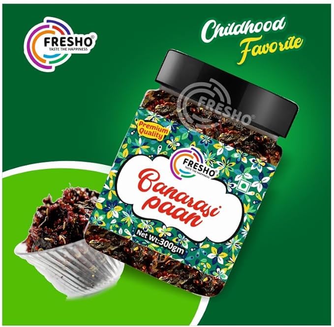 FRESHO Banarasi Meetha Paan Mukhwas, [Mouth Freshener, Digestive, After-Meal Snack] [Jar Pack], 300g