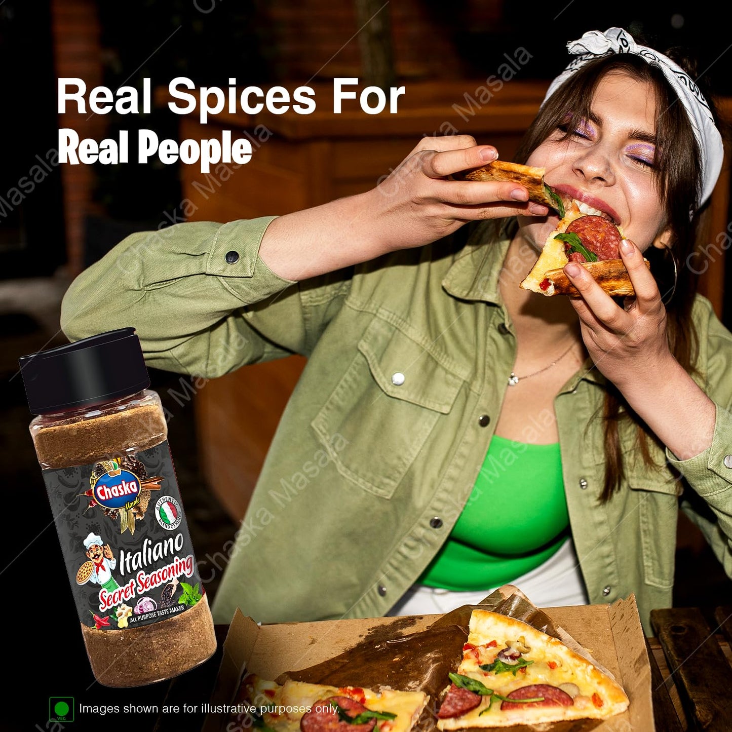 Chaska masale Italian Seasoning | Pizza & Pasta Seasoning | Vegan | Fresh & Flavourful | Zero added Colours, Fillers, Additives & Preservatives 100g