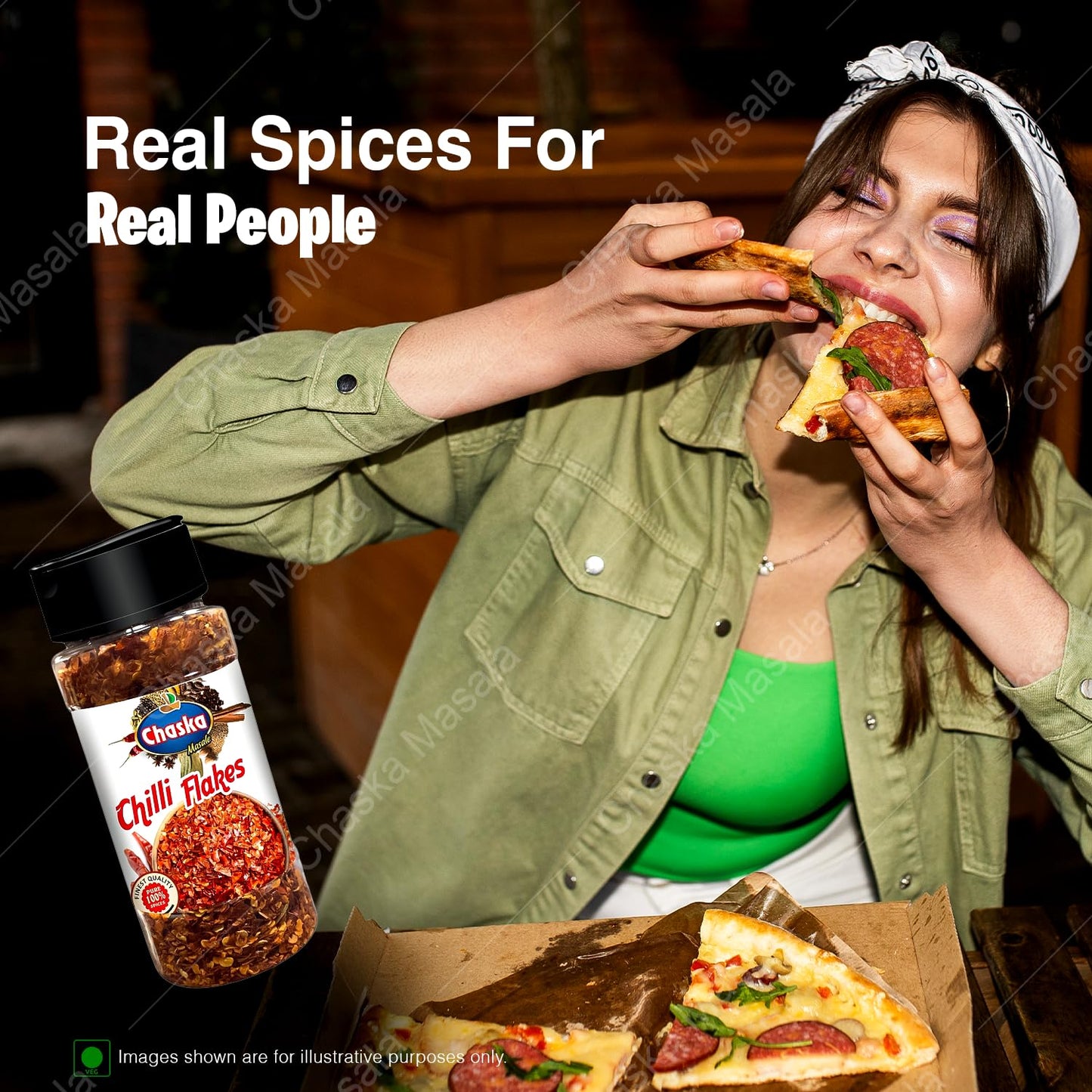 Chaska MasaleTadka|Red Chilli Flakes|Seasoning|Best for Pizza/Pasta/Italian Dishes|No Preservative|No Artificial Colour|Gluten Free|100gm