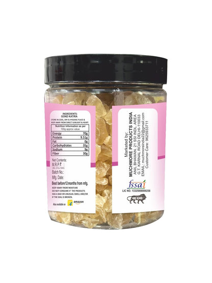 Muchmore Gond Katira Pure (Edible Gum) - 300 grams | Tragacanth Gum | High Cooling Properties Herbal Food | Super
