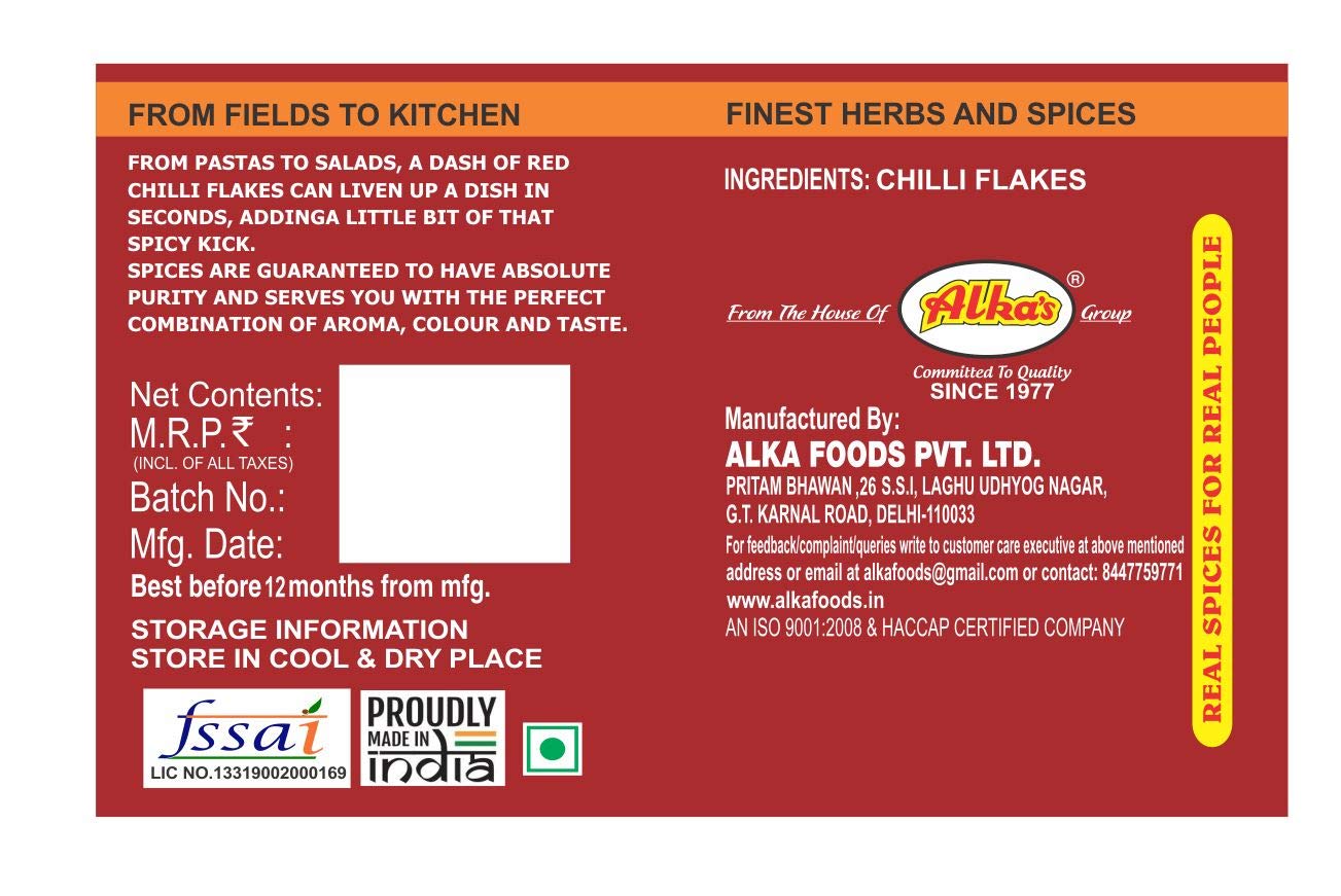 Kitchen Tadka|Chilli Flakes|Oregano|Mixed Herbs|Seasoning|Best for Pizza pasta|Italian Dishes|No Artificial Colours|Pack of 2|100gm Each