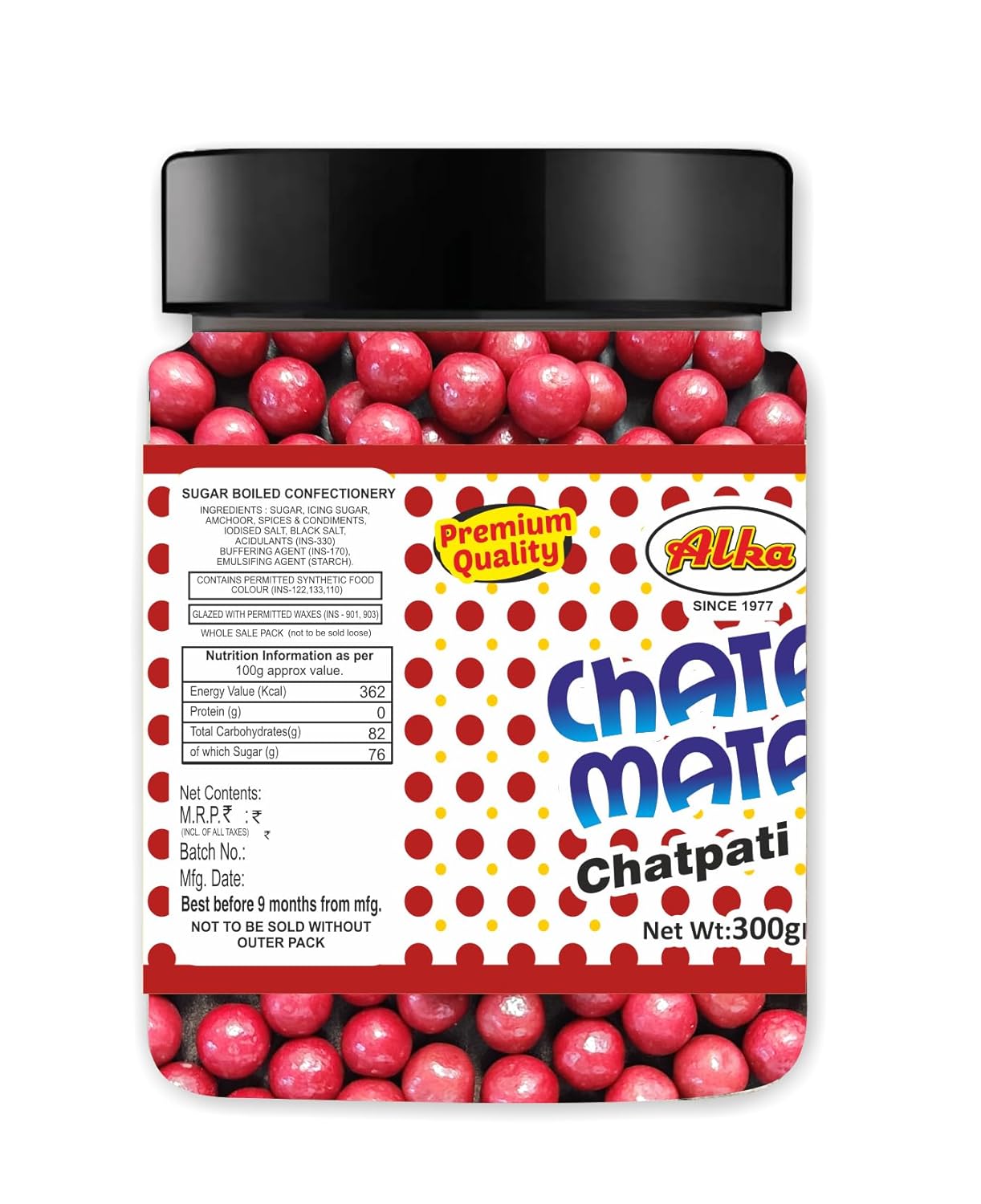 CHATAR MATAR Tasty Chatpati Goli | Churan Goli |Khatta Meetha swaad | Tasty & Digestive | Candy | 300 gm