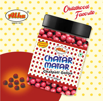 CHATAR MATAR Tasty Chatpati Goli | Churan Goli |Khatta Meetha swaad | Tasty & Digestive | Candy | 300 gm