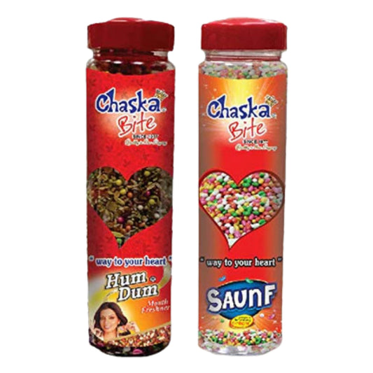 Chaska Bite|Mouth Freshner|Saunf|Mukhwas|Fennel Seeds|Elaichi|Sweet|Pack of 2|200gm x 2