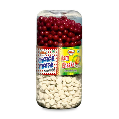 Aam chaska 200 gm and Chatar Matar 200 gm Good for digestion Travel pack easy to carry 2 in 1 pack
