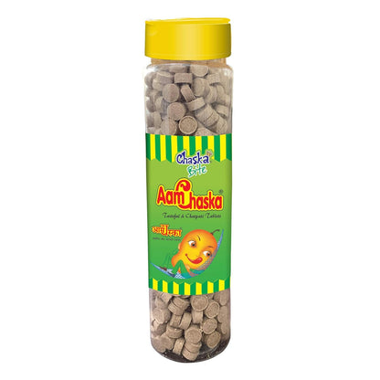 ALKAS Chaska Bite Aam Chaska Chatpati Tablet Dry Mango Candy Digestive Pack Of 1 Chatpata Candy,250 Gram