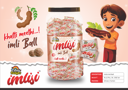 Candy Delight Imlisi Imli Ball – Khatta Meetha Tamarind Candy | ₹1 Candy