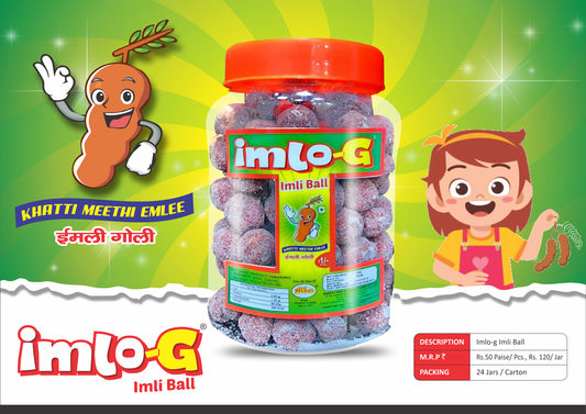 Alka Imlo-G Imli Ball – Sweet & Tangy Tamarind Candy | 1 Paise Candy