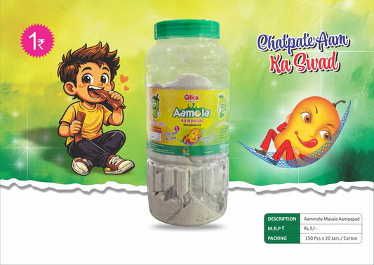 Alka Aamola Masala Aampapad Candy Jar – Chatpata Mango Flavour | 150 Pieces